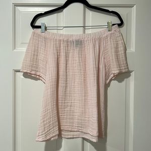 Michael Stars Gauze Off The Shoulder Top